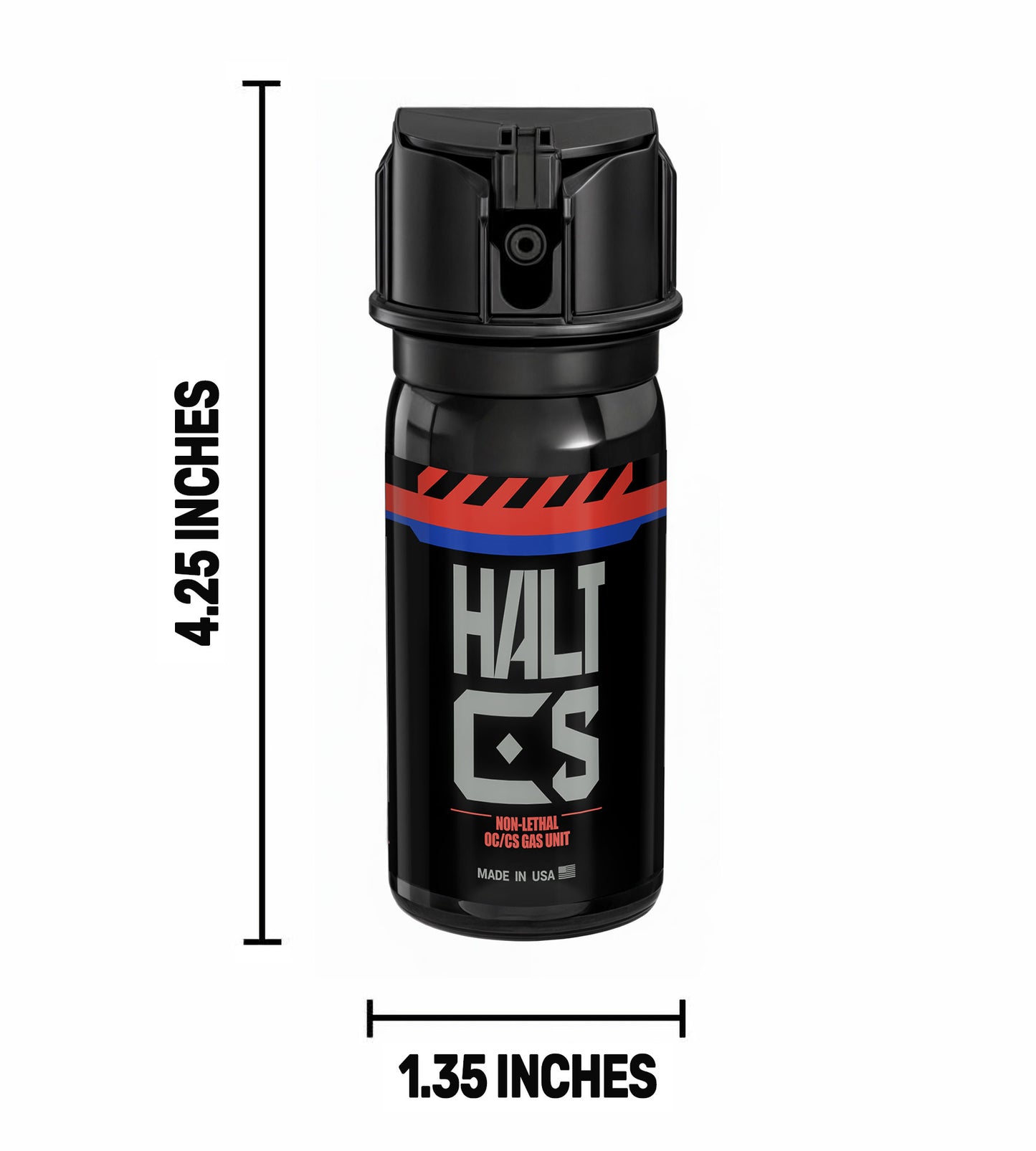 HALT CS (2oz) OC/CS Gas Tear Gas – Maximum Strength OC/CS Gas Pepper Spray